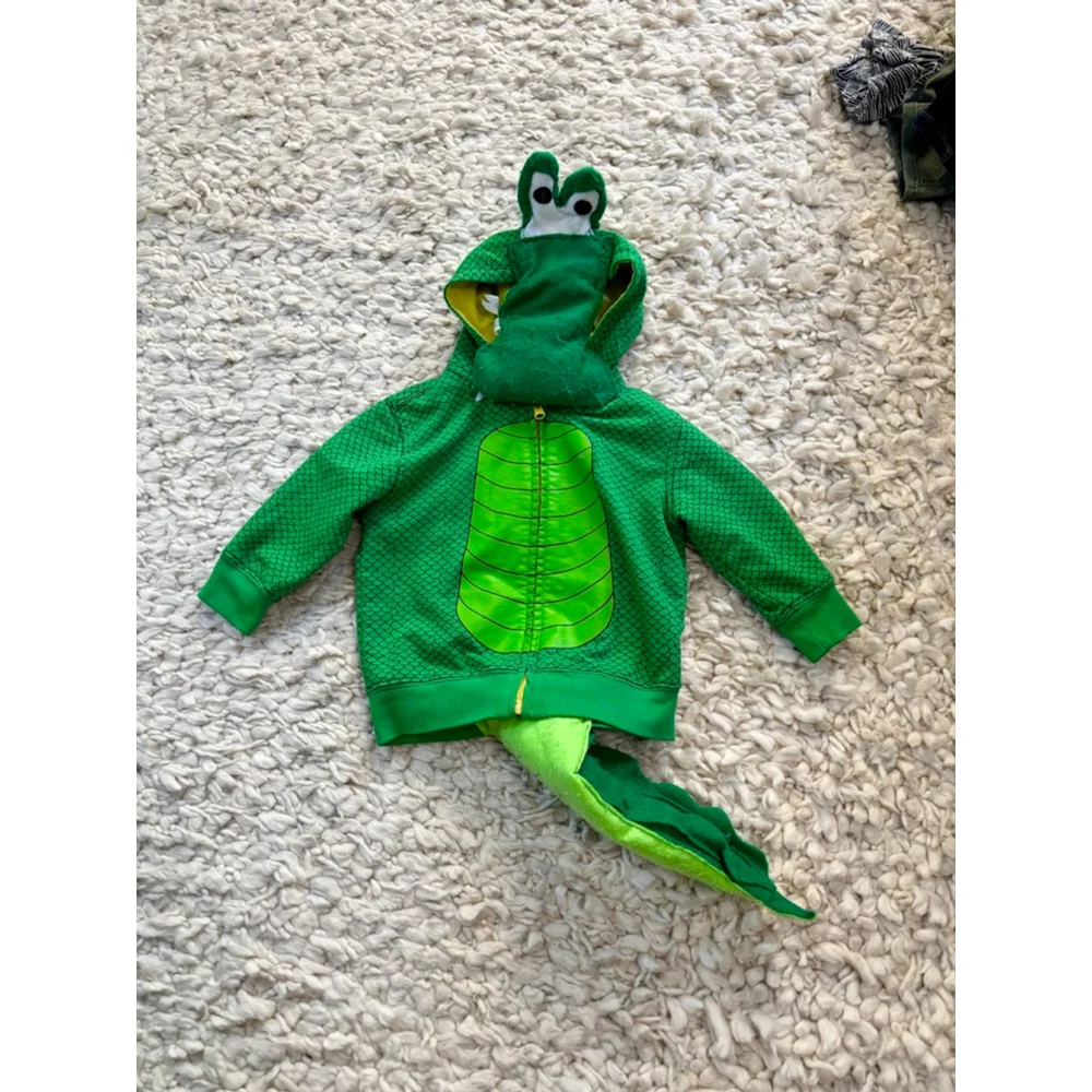 Baby Unbranded Halloween Dress up Crocodile Costume One Size Green Yellow